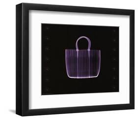 Straw Bag in Lilac-null-Framed Art Print