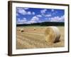 Straw Bales, Swabian Alb, Baden Wurttemberg, Germany, Europe-Markus Lange-Framed Photographic Print