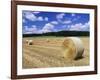 Straw Bales, Swabian Alb, Baden Wurttemberg, Germany, Europe-Markus Lange-Framed Photographic Print