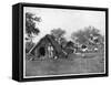 Straw Cottages, Salamanca, Mexico, Late 19th Century-John L Stoddard-Framed Stretched Canvas