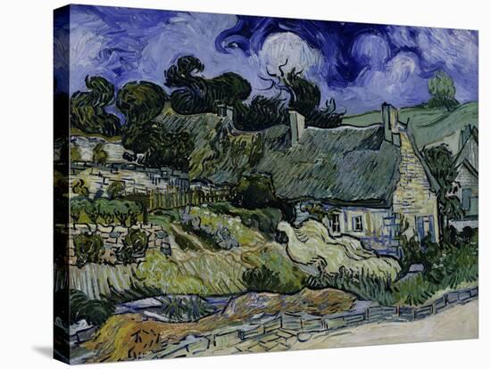 Straw-Decked Houses in Auvers-Sur-Oise, c.1890-Vincent van Gogh-Stretched Canvas