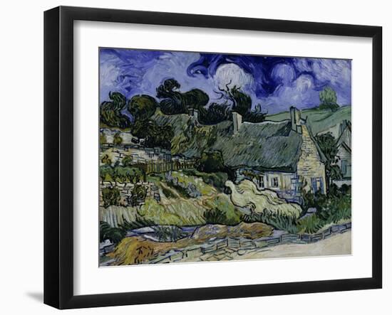 Straw-Decked Houses in Auvers-Sur-Oise, c.1890-Vincent van Gogh-Framed Giclee Print