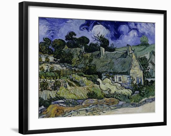 Straw-Decked Houses in Auvers-Sur-Oise, c.1890-Vincent van Gogh-Framed Giclee Print