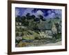 Straw-Decked Houses in Auvers-Sur-Oise, c.1890-Vincent van Gogh-Framed Giclee Print