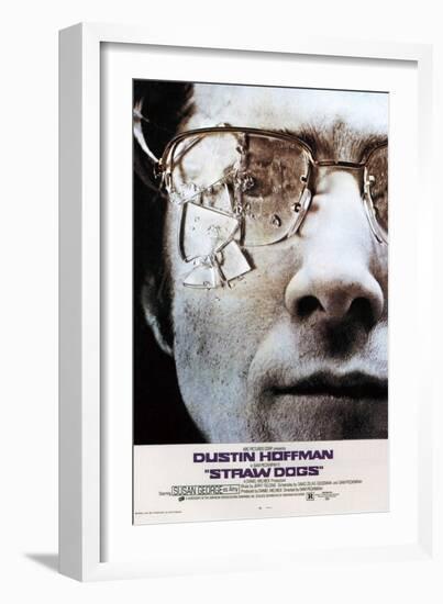 Straw Dogs, Dustin Hoffman, 1971-null-Framed Art Print