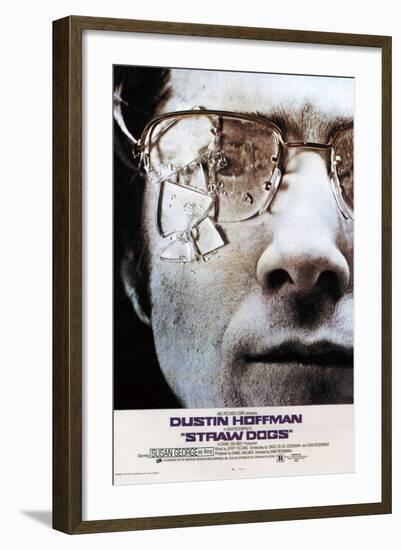Straw Dogs, Dustin Hoffman, 1971-null-Framed Art Print