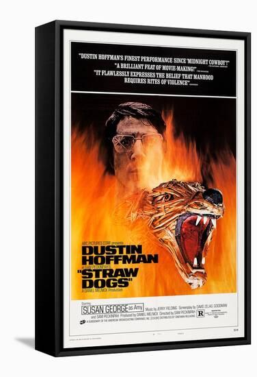 Straw Dogs, Dustin Hoffman, 1971-null-Framed Stretched Canvas