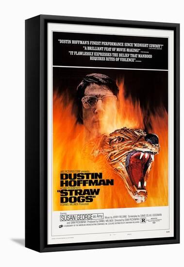 Straw Dogs, Dustin Hoffman, 1971-null-Framed Stretched Canvas