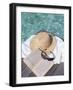 Straw Hat, Book and Sunglasses on Towel, North Male Atoll, Maldives, Indian Ocean-Sergio Pitamitz-Framed Photographic Print