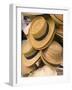 Straw Hats at Port Lucaya Marketplace, Grand Bahama Island, Caribbean-Walter Bibikow-Framed Photographic Print