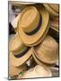 Straw Hats at Port Lucaya Marketplace, Grand Bahama Island, Caribbean-Walter Bibikow-Mounted Photographic Print