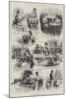 Straw-Plait and Bonnet-Making at Luton-null-Mounted Giclee Print