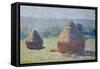 Straw Ricks, End of summer, Giverny, 1891-Claude Monet-Framed Stretched Canvas