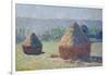 Straw Ricks, End of summer, Giverny, 1891-Claude Monet-Framed Giclee Print