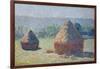 Straw Ricks, End of summer, Giverny, 1891-Claude Monet-Framed Giclee Print