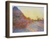 Straw Stacks in the Sunlight, 1891-Claude Monet-Framed Giclee Print