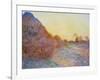 Straw Stacks in the Sunlight, 1891-Claude Monet-Framed Giclee Print