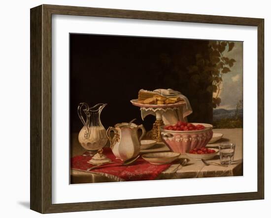 Strawberries and Cream, 1879-John F. Francis-Framed Giclee Print