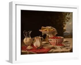 Strawberries and Cream, 1879-John F. Francis-Framed Giclee Print