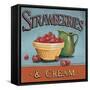 Strawberries and Cream-Gregory Gorham-Framed Stretched Canvas