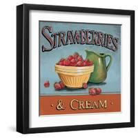 Strawberries and Cream-Gregory Gorham-Framed Art Print