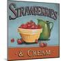 Strawberries and Cream-Gregory Gorham-Mounted Art Print