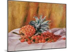 Strawberries and Pineapple, C.1895-Pierre-Auguste Renoir-Mounted Giclee Print