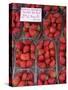 Strawberries at Market, Sarlat, Dordogne, France-Doug Pearson-Stretched Canvas