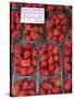 Strawberries at Market, Sarlat, Dordogne, France-Doug Pearson-Stretched Canvas