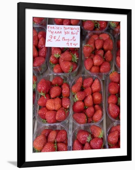 Strawberries at Market, Sarlat, Dordogne, France-Doug Pearson-Framed Photographic Print