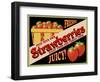 Strawberries Crate Label-Mark Frost-Framed Giclee Print