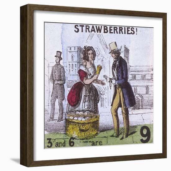 Strawberries!, Cries of London, C1840-TH Jones-Framed Giclee Print