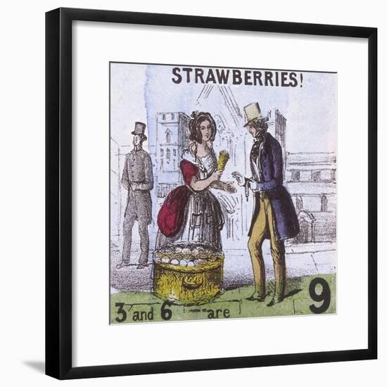 Strawberries!, Cries of London, C1840-TH Jones-Framed Giclee Print