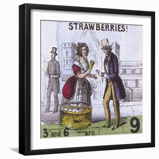 Strawberries!, Cries of London, C1840-TH Jones-Framed Giclee Print