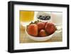 Strawberries in a Bowl on Breakfast Table-Foodcollection-Framed Photographic Print