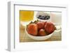 Strawberries in a Bowl on Breakfast Table-Foodcollection-Framed Photographic Print