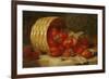 Strawberries in a Wicker Basket on a Ledge, 1895-Eloise Harriet Stannard-Framed Giclee Print