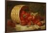 Strawberries in a Wicker Basket on a Ledge, 1895-Eloise Harriet Stannard-Framed Giclee Print