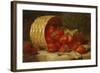 Strawberries in a Wicker Basket on a Ledge, 1895-Eloise Harriet Stannard-Framed Giclee Print