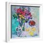 Strawberries with Flowers-Sylvia Paul-Framed Giclee Print