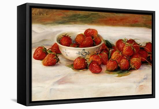 Strawberries-Pierre-Auguste Renoir-Framed Stretched Canvas