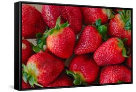 Strawberrries-monysasi-Framed Stretched Canvas