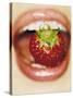 Strawberry Between Teeth-Cristina-Stretched Canvas