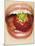 Strawberry Between Teeth-Cristina-Mounted Photographic Print