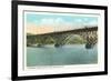 Strawberry Bridge and Boathouse, Philadelphia-null-Framed Art Print