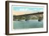 Strawberry Bridge and Boathouse, Philadelphia-null-Framed Premium Giclee Print