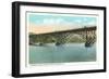 Strawberry Bridge and Boathouse, Philadelphia-null-Framed Premium Giclee Print