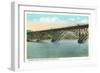 Strawberry Bridge and Boathouse, Philadelphia-null-Framed Premium Giclee Print