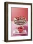 Strawberry Cream Cake on Cake Stand, Strawberries, Icing Sugar-Eising Studio Food Photo and Video-Framed Photographic Print