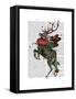 Strawberry Deer-Fab Funky-Framed Stretched Canvas